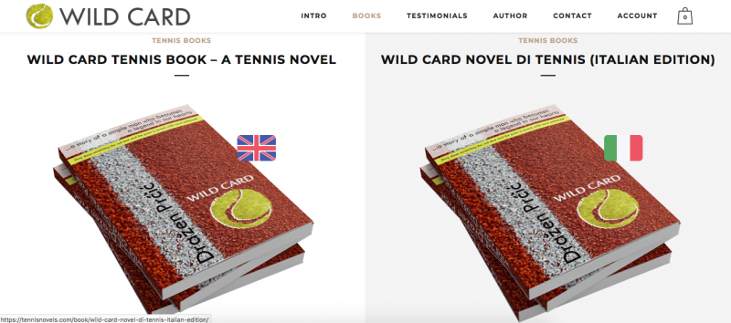 WILD CARD tennis novel